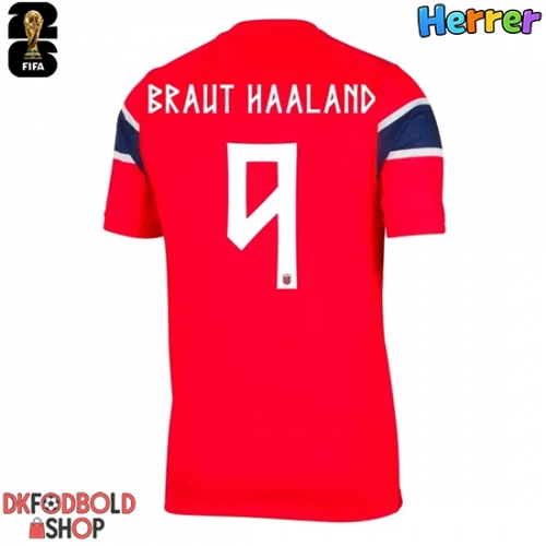 Norge Erling Haaland #9 Hjemmebanetrøje VM 2026 Kort ærmer